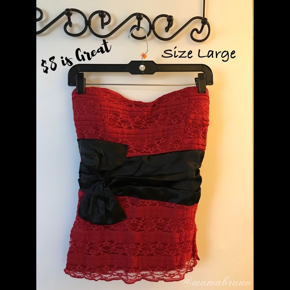 ▪️Strapless Lace Top▪️